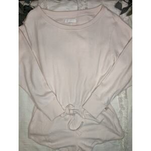 Spiritual Gangster Sherpa off the Shoulder Romper in Blush